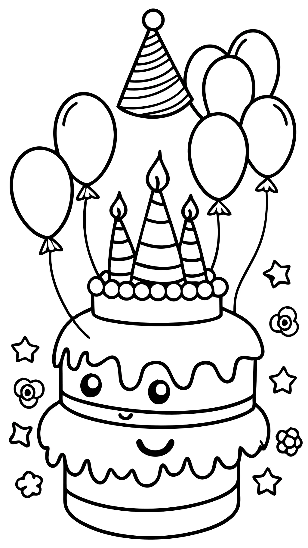 coloriages de joyeux anniversaire gratuits